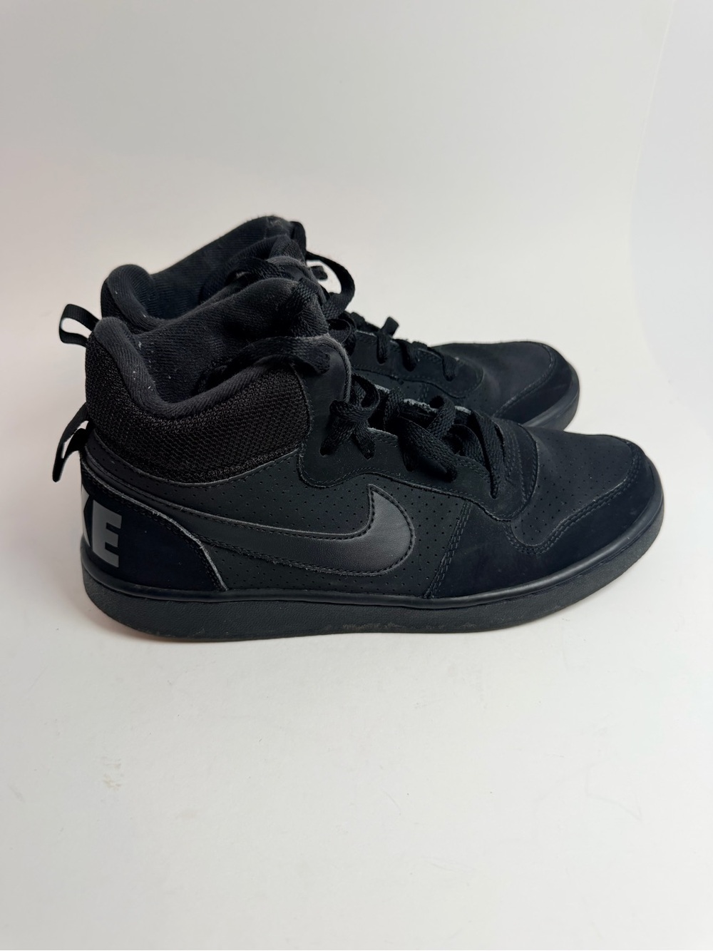 Nike Kids All-Black High-Top Sneakers